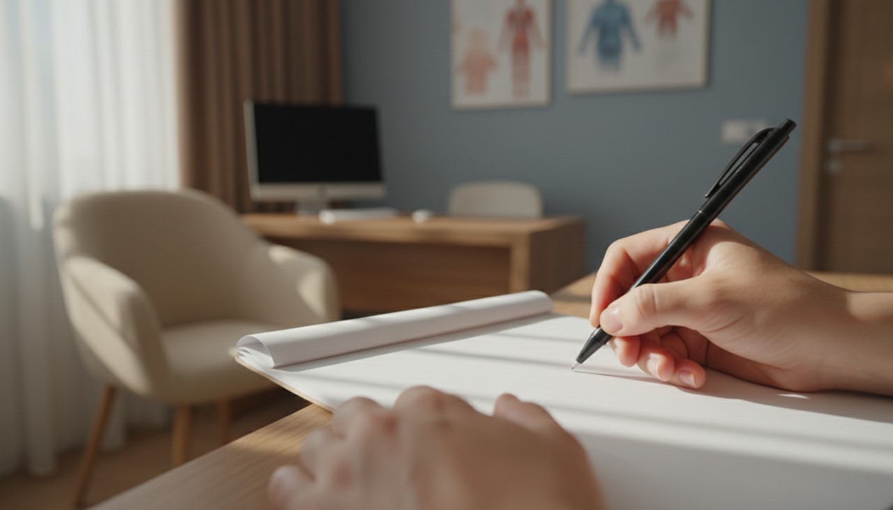 矯正治療について相談する様子